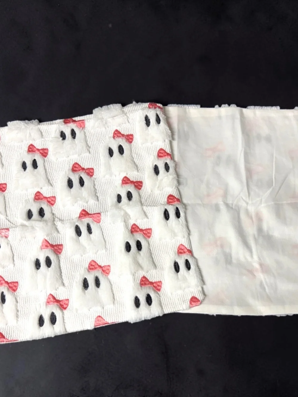 NWOT Plush Ghost Halloween Pillow Cover Fits 18x18 Insert